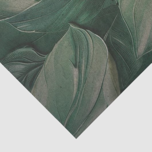 Tropische bladeren getextureerd decoupage papier (Detail)