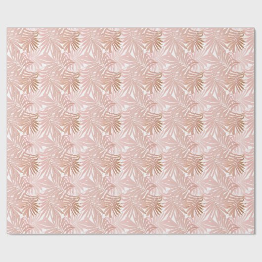 Tropische bladeren: glanzend verlooppatroon. cadeaupapier (Vlak)