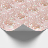 Tropische bladeren: glanzend verlooppatroon. cadeaupapier (Hoek)