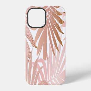 Tropische bladeren: glanzend verlooppatroon. iPhone 12 hoesje