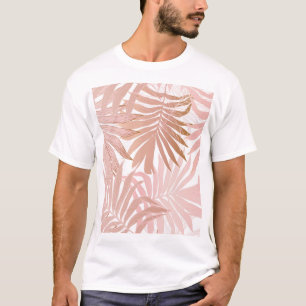 Tropische bladeren: glanzend verlooppatroon. t-shirt