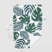 Tropische bladeren golfhanddoek (Insitu)