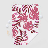 Tropische bladeren golfhanddoek (Insitu)