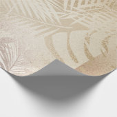 tropische bladeren goudappels folie Verpakkingspap Cadeaupapier (Hoek)