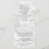 tropische bladeren gouden groene botanische bruilo programmakaart (Achterkant)