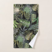 Tropische bladeren Groen Bad Handdoek (Handdoek)