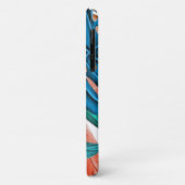 Tropische bladeren groen blauw Case-Mate iPhone case (Achterkant/links)