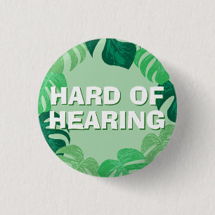 Tropische Bladeren Groen Hard van het Gehoor Ronde Button 3,2 Cm