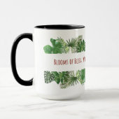 Tropische bladeren - groen Oerwoud gebladerte Mok (Links)