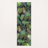 Tropische bladeren Groen Yogamat (Voorkant)