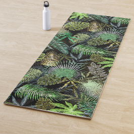Tropische bladeren Groen Yogamat