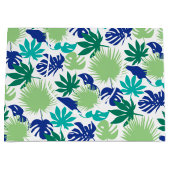 Tropische bladeren groot cadeauzakje (Voorkant)