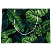 Tropische bladeren groot cadeauzakje (Voorkant)