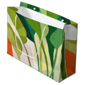Tropische bladeren groot cadeauzakje (Voorkant Gekanteld)