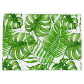 Tropische bladeren groot cadeauzakje (Achterkant)