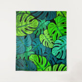 Tropische bladeren Groot Wandkleed (Voorkant)