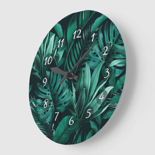 Tropische bladeren grote klok (Hoek)