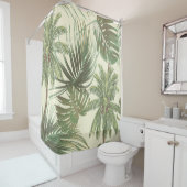 Tropische bladeren  handpalmen behang douchegordijn (In situ)