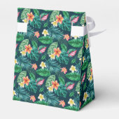 Tropische Bladeren Hawaiaanse Feest Favorieten Doo Bedankdoosjes (Achterkant)