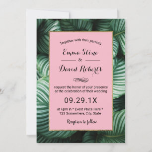 Tropische bladeren Hawaiian Beach Weddenschap Kaart