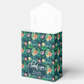 Tropische bladeren Hawaiian Shower Party Favor Box Bedankdoosjes (Geopend)