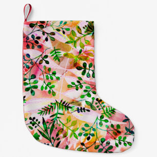 Tropische bladeren herhalen zich. Kunstfoto Kleine Kerstsok