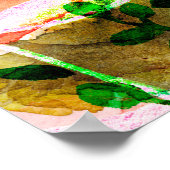 Tropische bladeren herhalen zich. Kunstfoto Poster (Hoek)