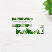 Tropische bladeren | Huwelijkswebsite Mini Visitekaartjes (Bureau)