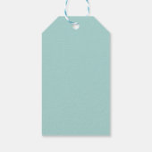 Tropische bladeren in de Waterverf Cadeaulabel (Achterkant)