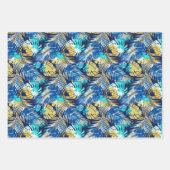 Tropische bladeren inpakpapier vel (Voorkant 3)