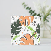 tropische bladeren kaart (Staand voorkant)