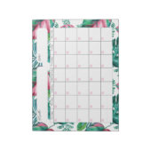Tropische bladeren kalender Notitieblok (Linkerzijde)