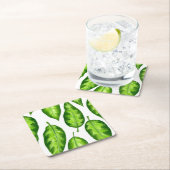 Tropische bladeren kartonnen onderzetters (Insitu)