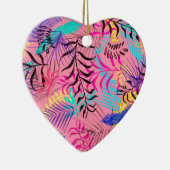 Tropische bladeren keramisch ornament (Rechts)