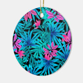 Tropische bladeren keramisch ornament (Links)