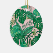 Tropische bladeren keramisch ornament (Rechts)