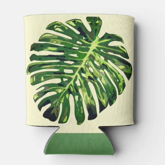 Tropische bladeren Koelbox Blikjeskoeler (Achterkant)