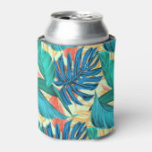 Tropische bladeren Koelbox Blikjeskoeler (Blikje Voorkant)
