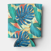 Tropische bladeren Koelbox Blikjeskoeler (Voorkant)