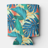 Tropische bladeren Koelbox Blikjeskoeler (Achterkant)