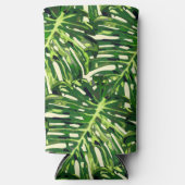 Tropische bladeren Koelbox Seltzer Blikjeskoeler (Voorkant)