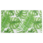 Tropische bladeren kussensloop (Voorkant-Rechts)
