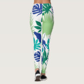 Tropische bladeren leggings (Achterkant)