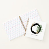 Tropische bladeren Letter of Monogram op maat Notitieboek (Binnen)