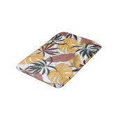 Tropische bladeren: levendige naadloze achtergrond badmat (Gekanteld)