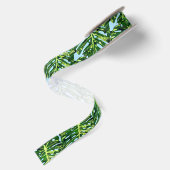 Tropische bladeren lint cadeau (Achterkant)