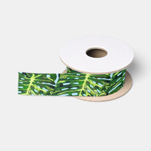 Tropische bladeren lint cadeau