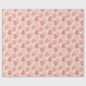 Tropische bladeren: met de hand getekend patroon. cadeaupapier (Vlak)