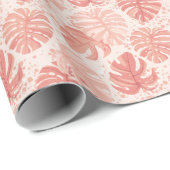 Tropische bladeren: met de hand getekend patroon. cadeaupapier (Rol Hoek)