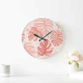 Tropische bladeren: met de hand getekend  patroon. grote klok (Huis)